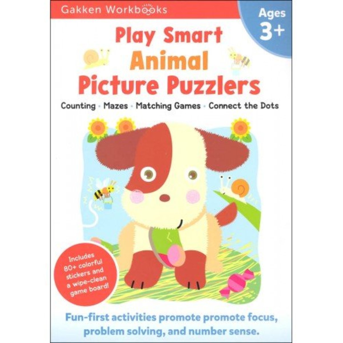 Gakken Play Smart Animal Picture Puzzlers 3+ 學研練習冊 動物拼圖 3歲+