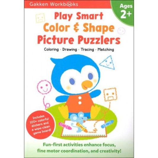 Gakken Play Smart Color & Shape Picture Puzzlers Age 2+ Gakken Workbook Play Smart Color & Shape Picture Puzzlers Age 2+ Gakken Workbook