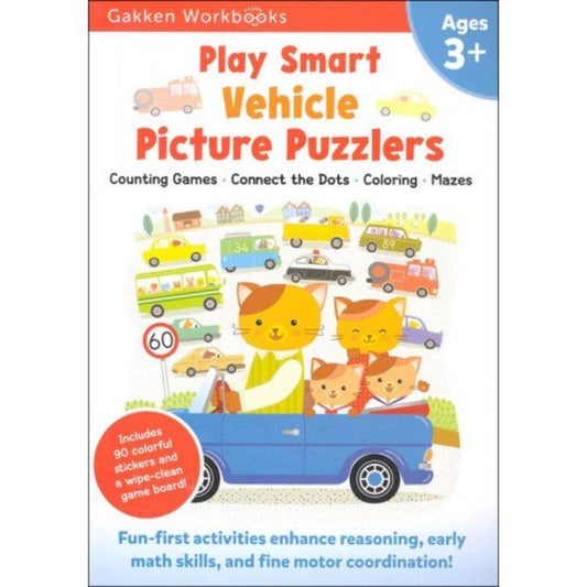 Gakken Play Smart Vehicle Picture Puzzlers Age 3+ Gakken Workbook Play Smart Vehicle Picture Puzzlers Age 3+ Gakken Workbook