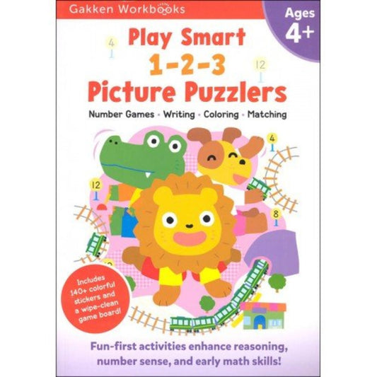 Gakken Play Smart 1-2-3 Picture Puzzlers Age 4+ Gakken Workbook Play Smart 1-2-3 Picture Puzzlers Age 4+ Gakken Workbook