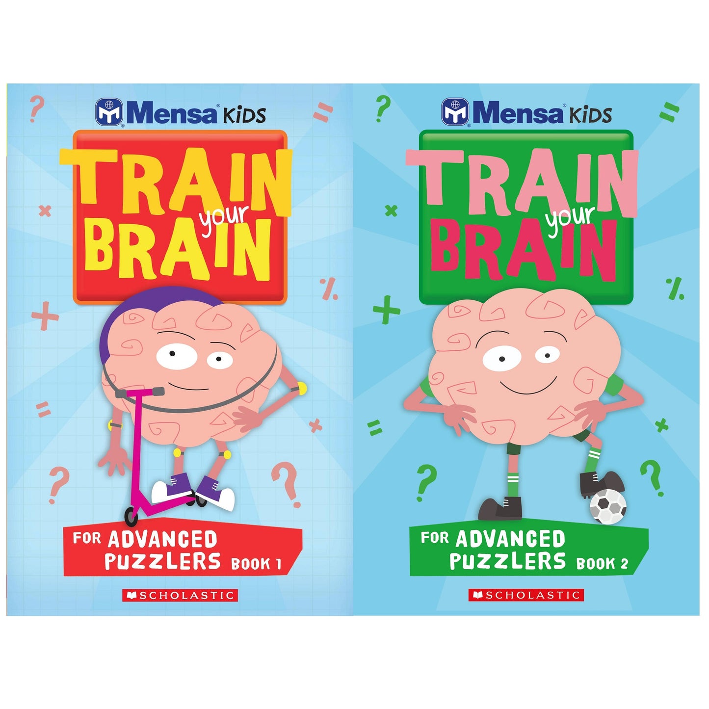 Scholastic Mensa Train Your Brain Puzzle Books 門薩鍛鍊大腦解謎系列