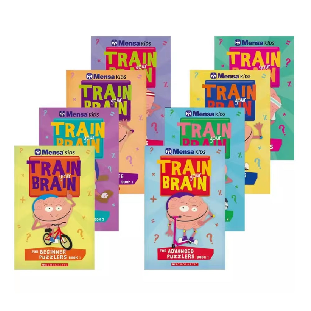 Scholastic Mensa Train Your Brain Puzzle Books 門薩鍛鍊大腦解謎系列