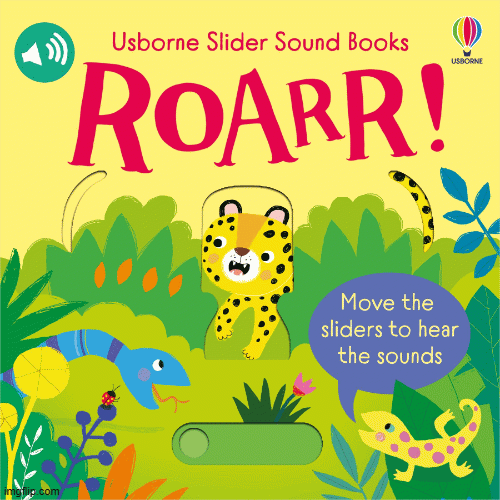 Usborne ROARR! Slider Sound Book 野生動物吼吼聲！滑動發聲書
