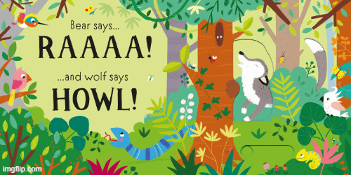 Usborne ROARR! Slider Sound Book 野生動物吼吼聲！滑動發聲書