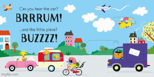 Usborne VROOM! Slider Sound Book 交通工具嗚嗚響！滑動發聲書