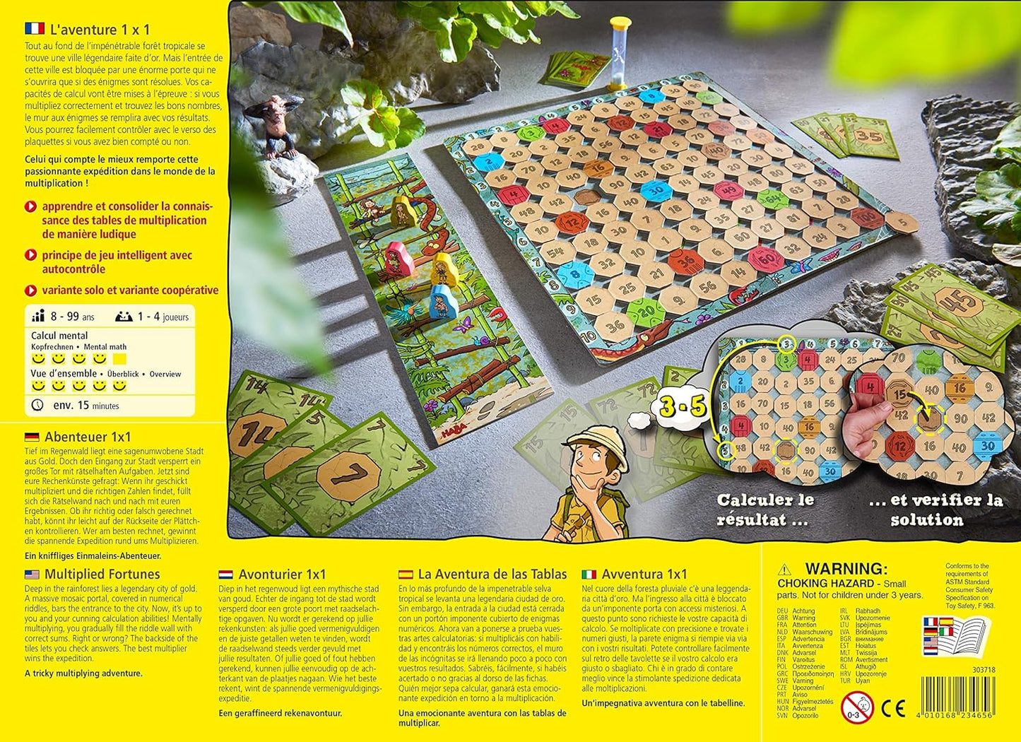 Haba 303717 Multiplied Fortunes Maths Game 乘法謎牆心算遊戲