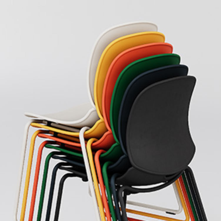 Nira C01A Stackable 4 Legs Chair 可疊4腳椅 L445 x W435 x H830mm Seat Height 450mm