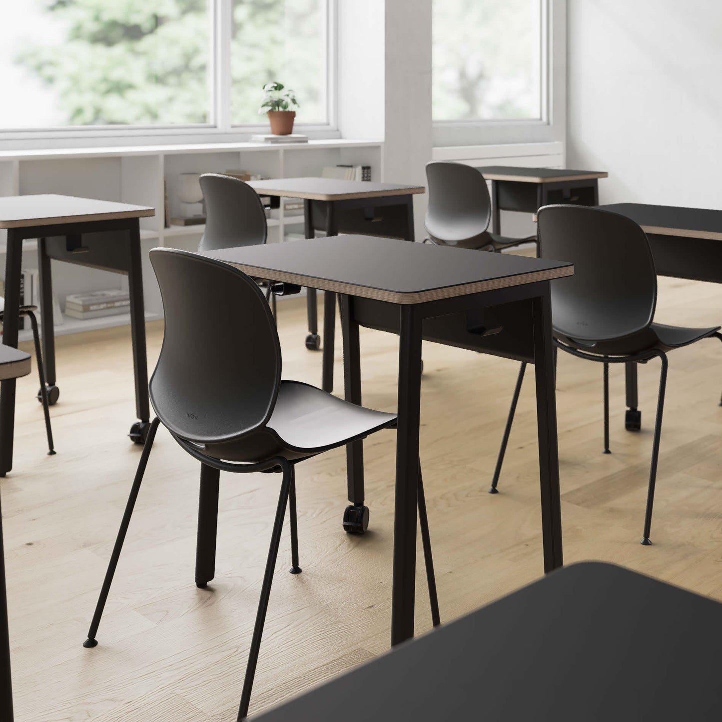 Nira C01A Stackable 4 Legs Chair 可疊4腳椅 L445 x W435 x H830mm Seat Height 450mm