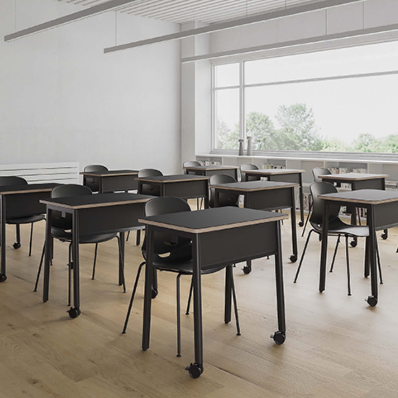 Nira C01A Stackable 4 Legs Chair 可疊4腳椅 L445 x W435 x H830mm Seat Height 450mm