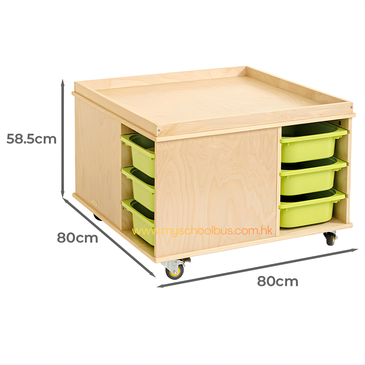 Mobile Activity Play Table with Bins & Casters 移動式多功能玩具桌連收納箱及萬向輪