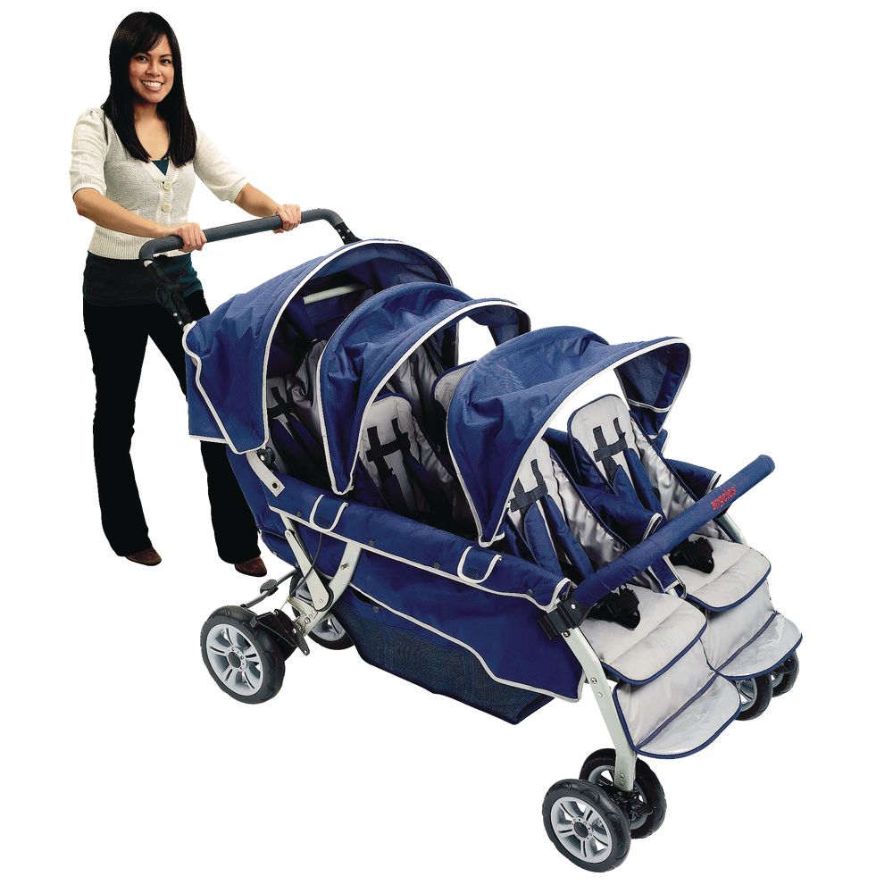 Angeles® SureStop™ Folding Commercial Bye-Bye® Stroller - 6 Seat