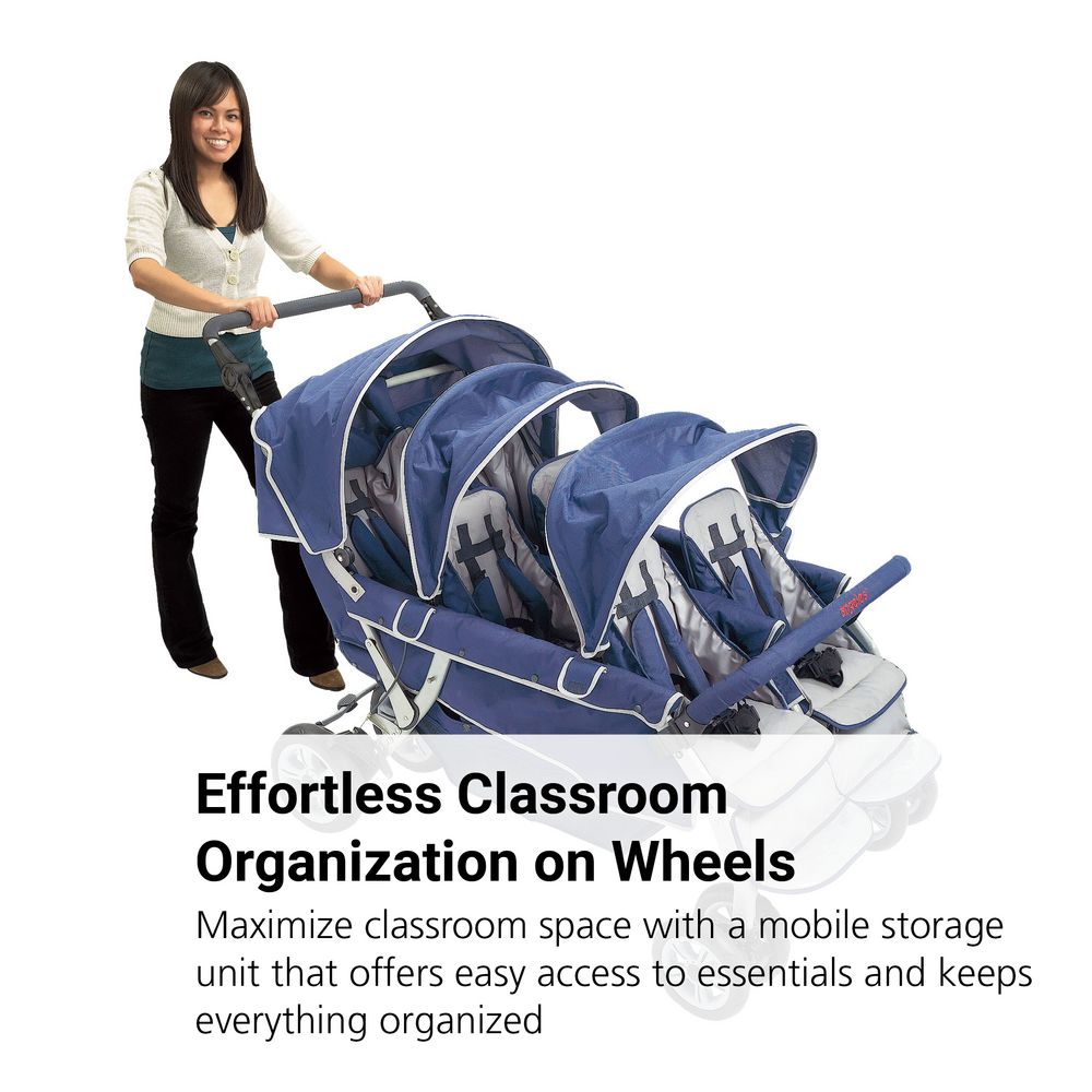 Angeles® SureStop™ Folding Commercial Bye-Bye® Stroller - 6 Seat
