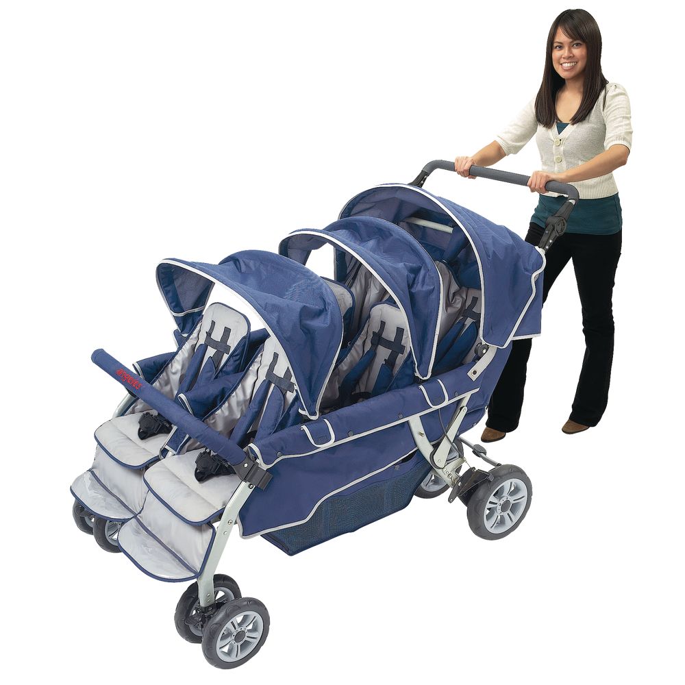 Angeles® SureStop™ Folding Commercial Bye-Bye® Stroller - 6 Seat