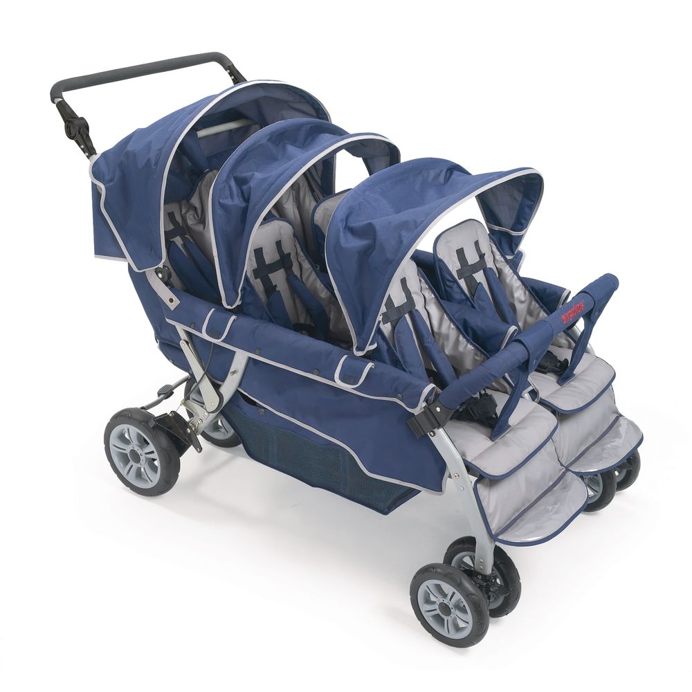 Angeles® SureStop™ Folding Commercial Bye-Bye® Stroller - 6 Seat