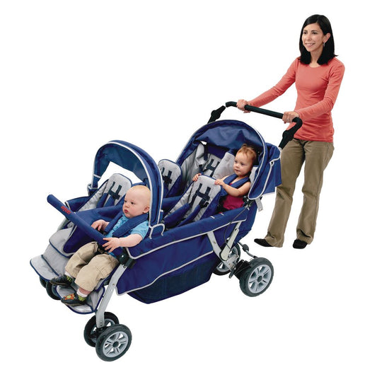 Angeles® SureStop™ Folding Commercial Bye-Bye® Stroller - 6 Seat