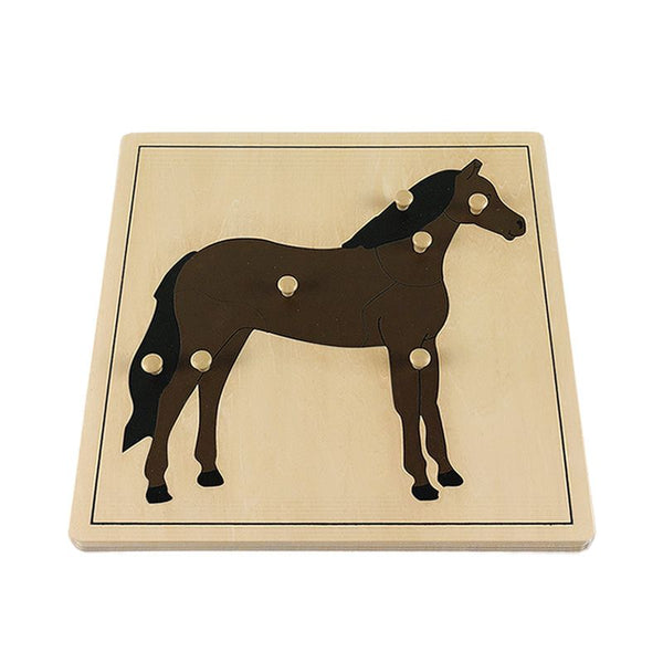Kindermatic Montessori Horse Puzzle 蒙特梭利 馬拼圖嵌板 – MY SCHOOL BUS