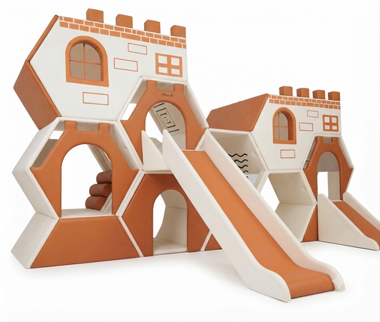 Honeycomb Castle Climber & Slide Set L360*W236*H220cm 蜂巢城堡遊戲場 Conform to EN71 Safety Approval