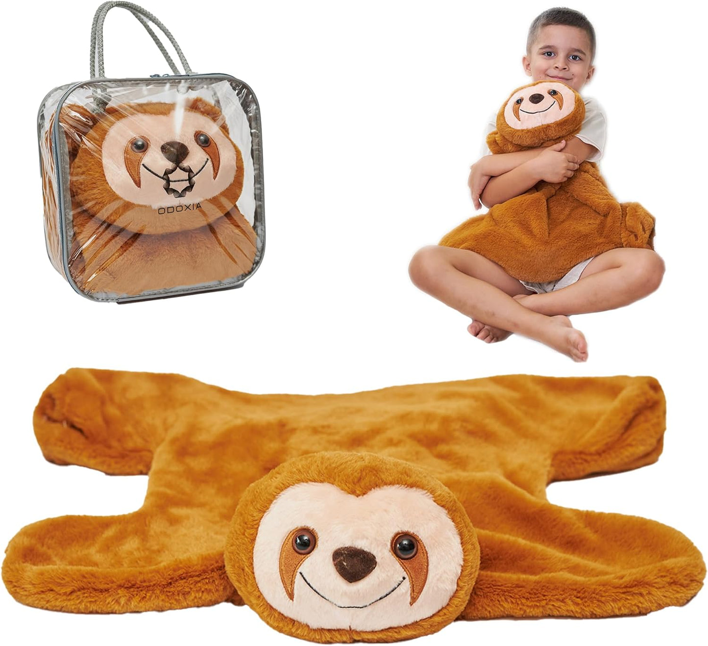 2.3kg Premium Weighted Sensory Lap Pad – Calming Fidget Plush Sloth for Anxiety and Focus 小樹懶重力感官安撫玩偶