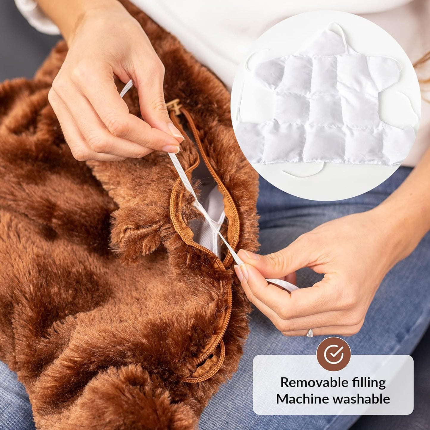 2.3kg Premium Weighted Sensory Lap Pad – Calming Fidget Plush Teddy for Anxiety and Focus 小熊重力感官安撫玩偶