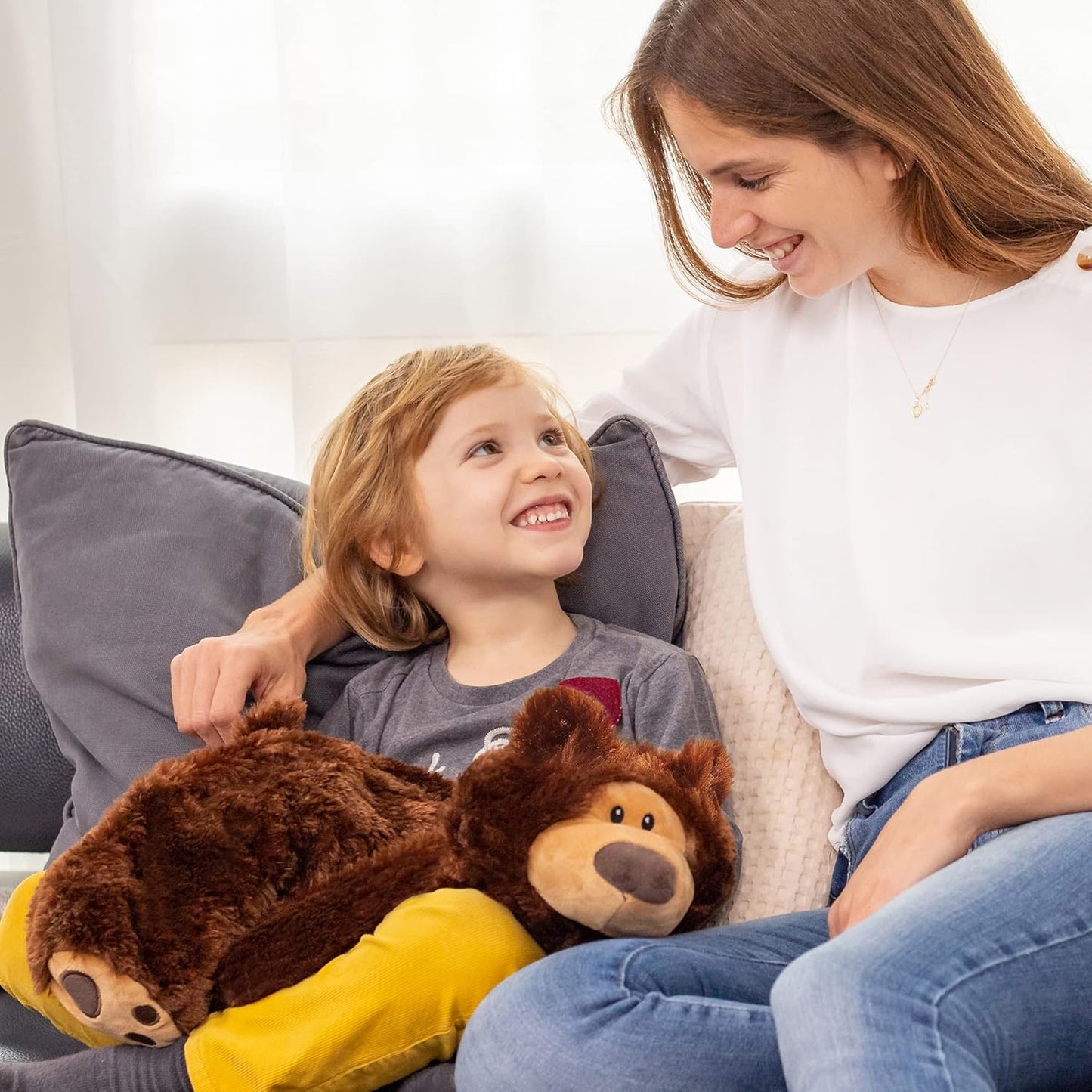 2.3kg Premium Weighted Sensory Lap Pad – Calming Fidget Plush Teddy for Anxiety and Focus 小熊重力感官安撫玩偶