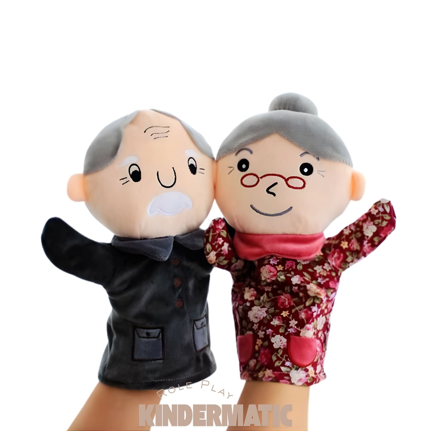Kindermatic Chinese Family Hand Puppets Set of 6 25cm 中國家庭手偶 6 件套