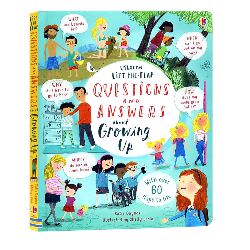 Usborne Lift-the-flap Questions and Answers about Growing Up 成長 問答百科翻翻書