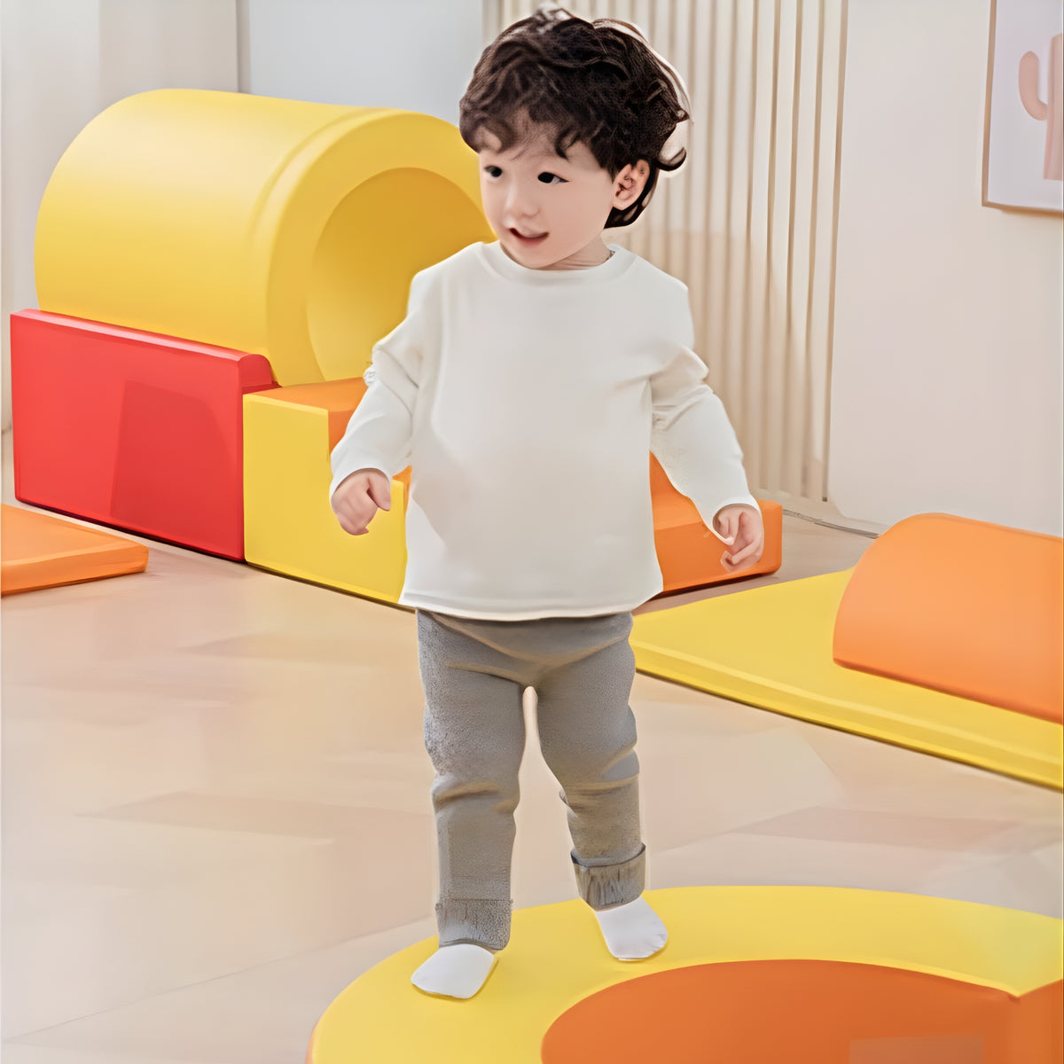 Climb & Play Soft Blocks ROY Color Set of 22 件 可自由組合 紅橙黃三色 感統體能訓練組合