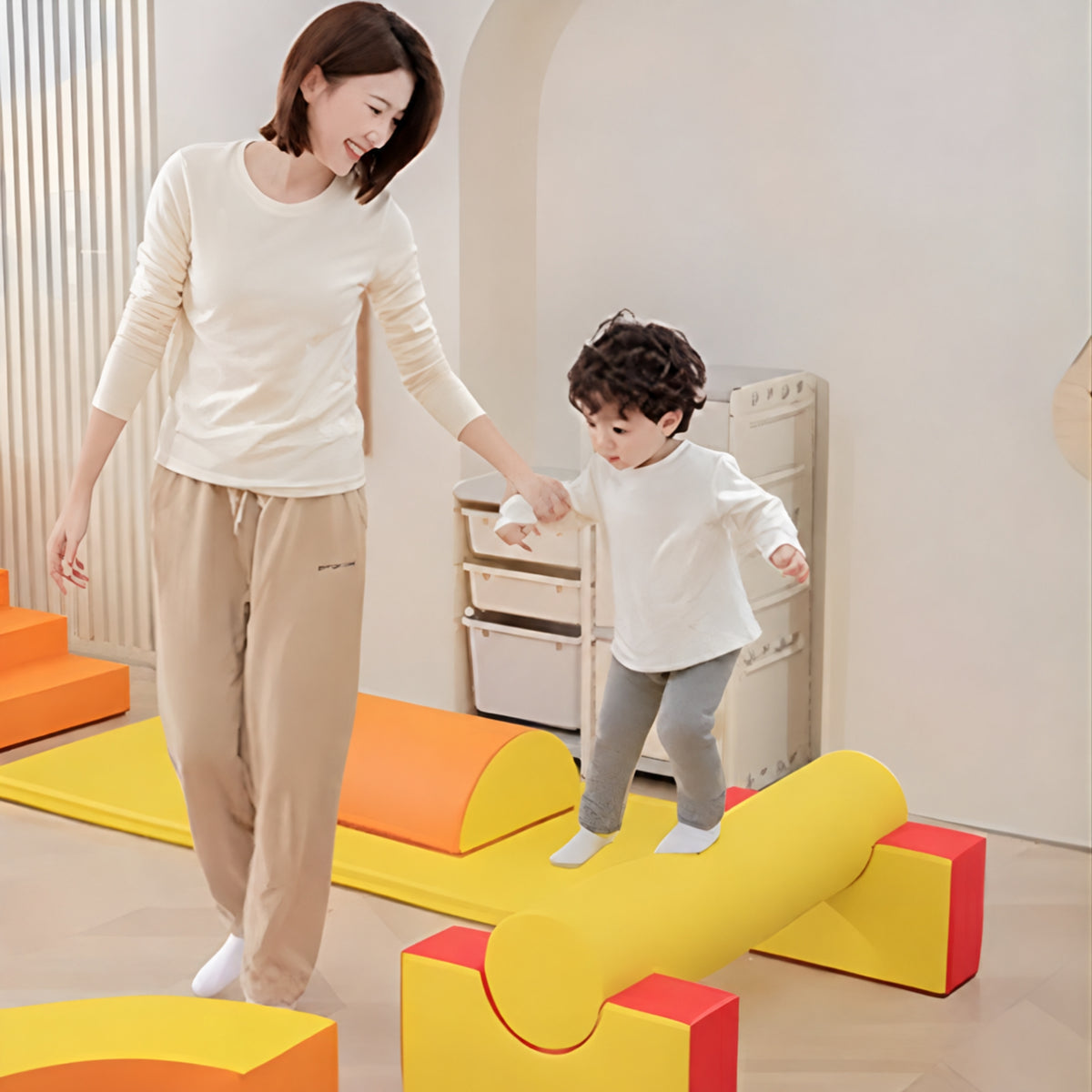 Climb & Play Soft Blocks ROY Color Set of 22 件 可自由組合 紅橙黃三色 感統體能訓練組合