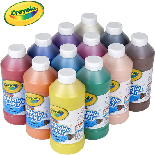 Crayola Washable Paints 16oz / 473ml  可洗兒童顏料 美國 AP 無毒認證