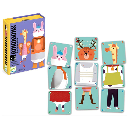 Djeco Animomix Animal Matching & Mixing Logic Game 動物瘋狂配對 邏輯排列與視覺觀察遊戲
