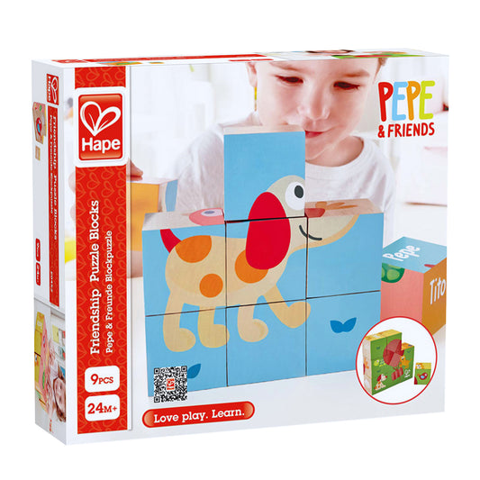 Hape Friendship Puzzle Blocks  佩佩&朋友們六面拼圖