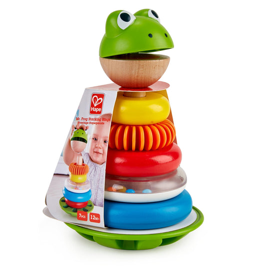 Hape Mr. Frog Stacking Rings  青蛙花式圓環堆塔