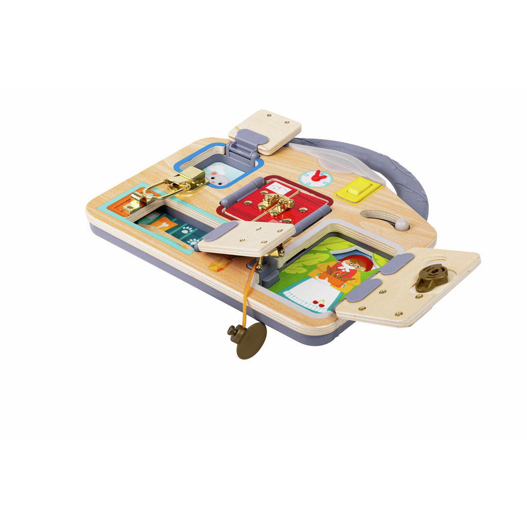 Hape Lock & Learn Playboard 多功能門鎖忙碌板