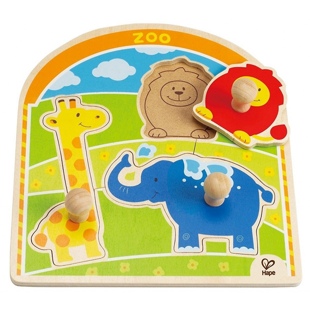 Hape At the Zoo Knob Puzzle 動物園旋鈕謎題