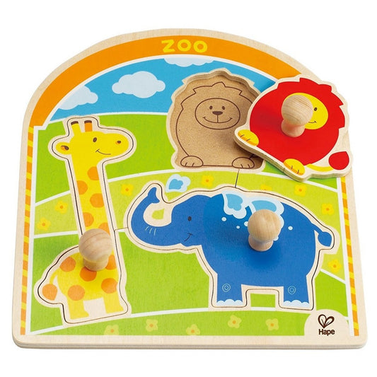 Hape At the Zoo Knob Puzzle 動物園旋鈕謎題