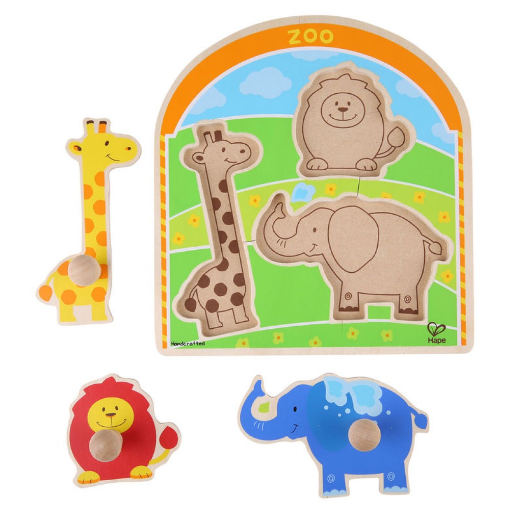 Hape At the Zoo Knob Puzzle 動物園旋鈕謎題