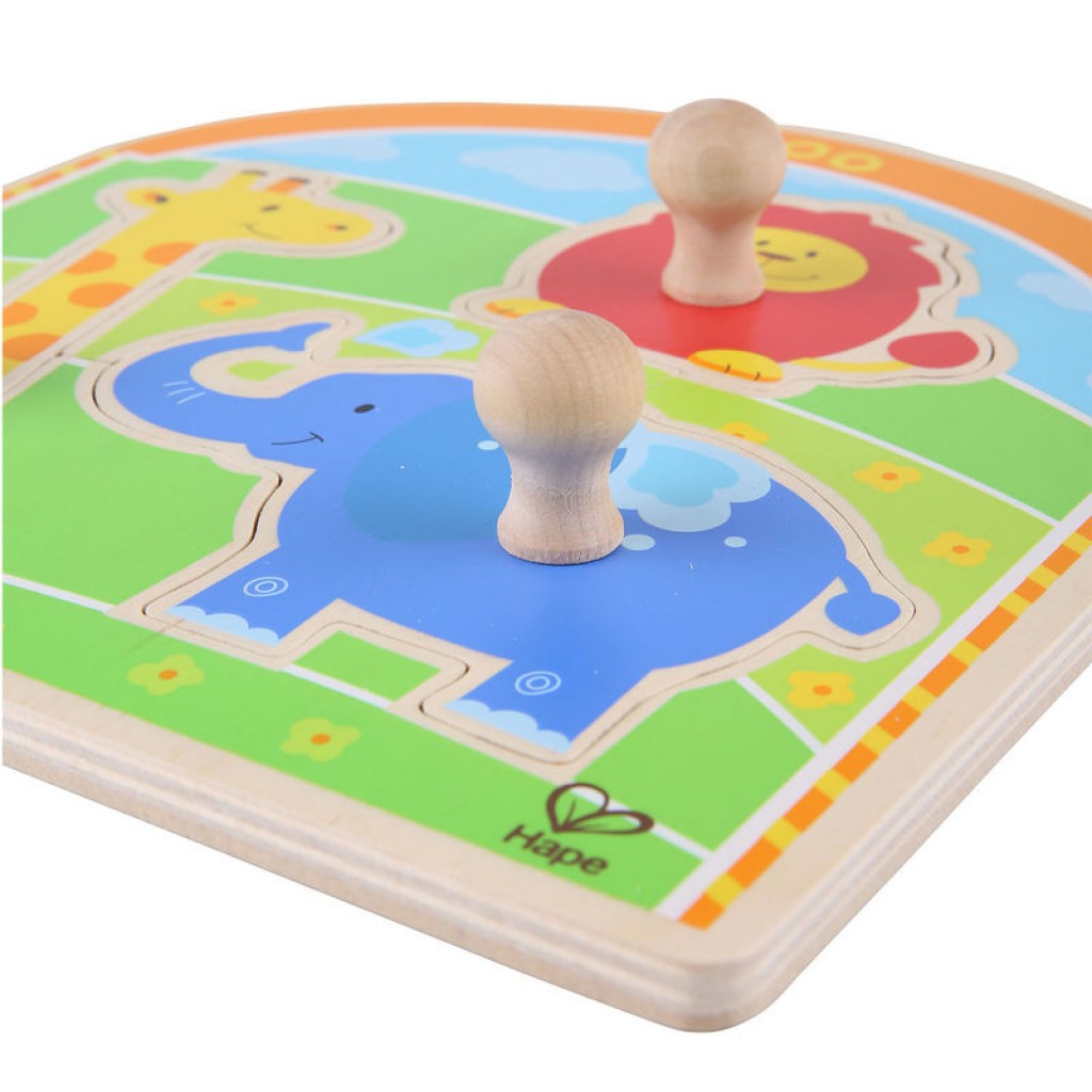 Hape At the Zoo Knob Puzzle 動物園旋鈕謎題