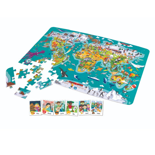 Hape 2-in-1 World Tour Puzzle and Game