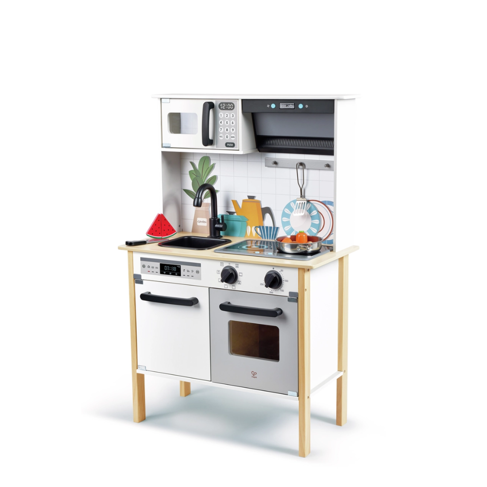 Hape Modern Smart Kitchen 語音燈光互動玩具廚房