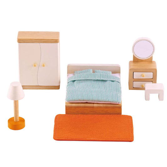 Hape Doll House Furniture  Master Bedroom 娃娃屋迷你家具-主臥室
