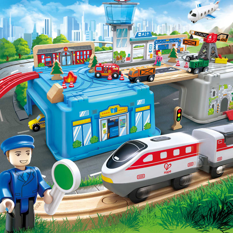 Hape Mega Metropolis Train Bucket Set – MY SCHOOL BUS