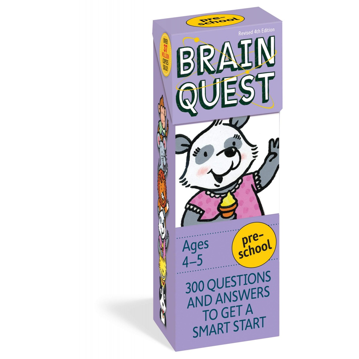 Brain Quest Preschool Q&A Cards: 300 Questions and Answers to Get a Smart Start 學前基礎常識圖卡問答遊戲300題含答案