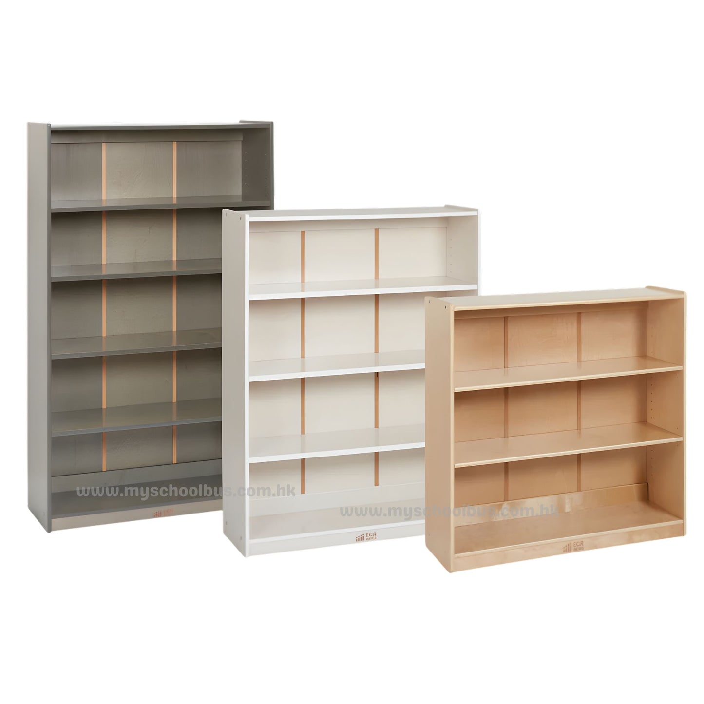 ECR4Kids Wooden Classic Bookcase with Adjustable Shelves 木製經典書架-配備可調式層板