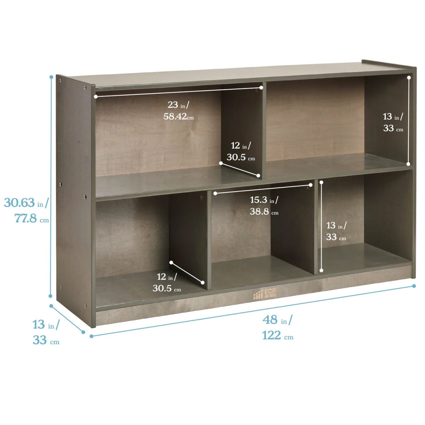 ECR4Kids 5-Compartment Mobile Storage Cabinet 五格移動式幼兒儲物櫃