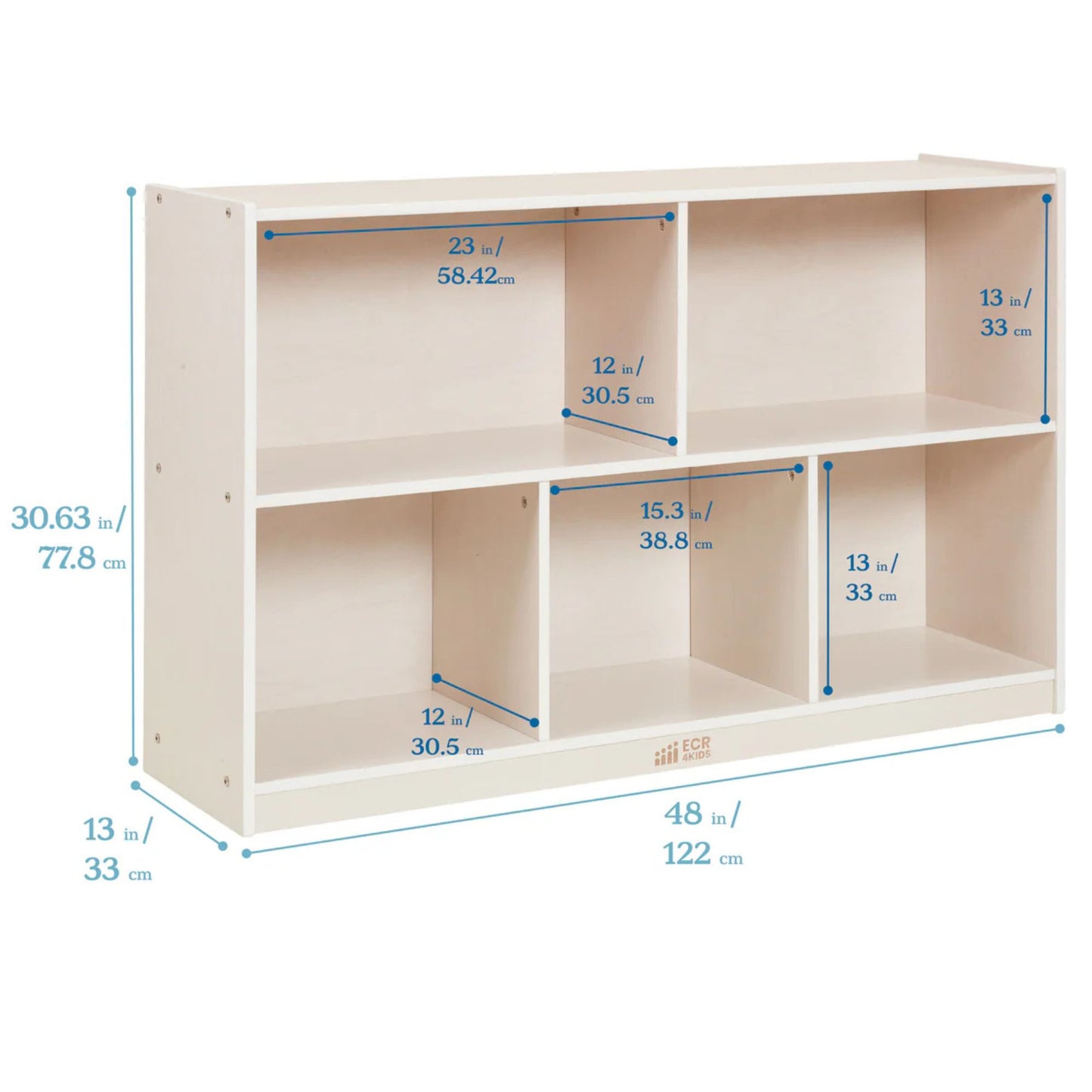ECR4Kids 5-Compartment Mobile Storage Cabinet 五格移動式幼兒儲物櫃