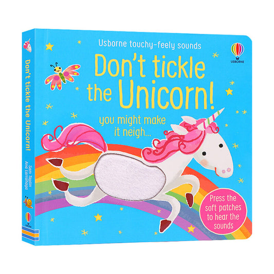Usborne Don't Tickle the Unicorn! Touchy-feely Sound Book 別給獨角獸撓癢癢！絨毛觸摸發聲書