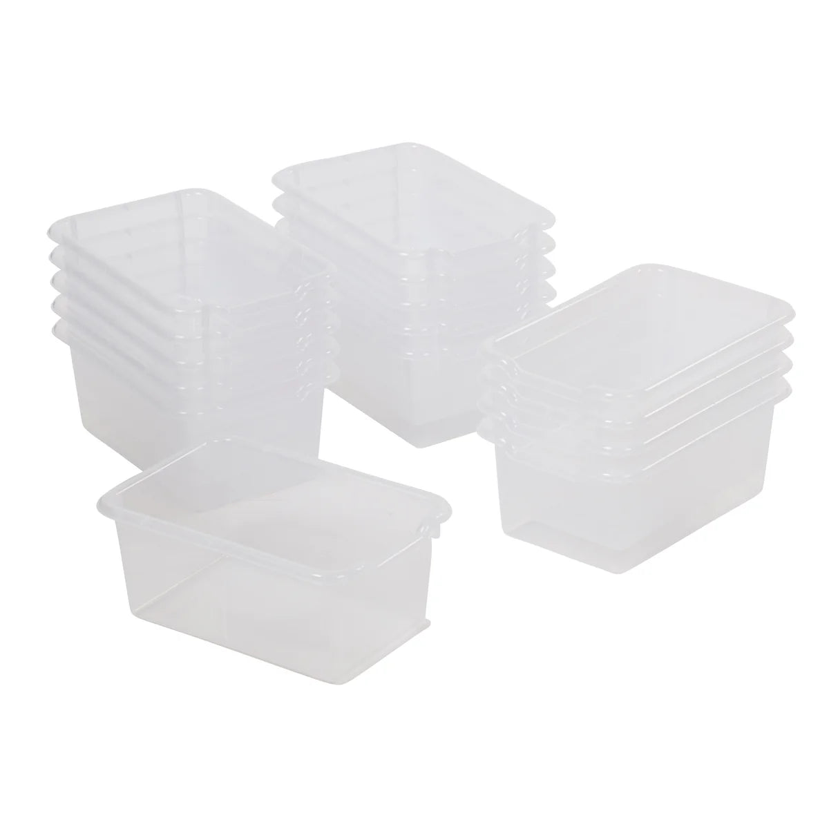 Scoop Front Storage Bin 240*203*127mm Set of 6 可疊塑料儲物箱