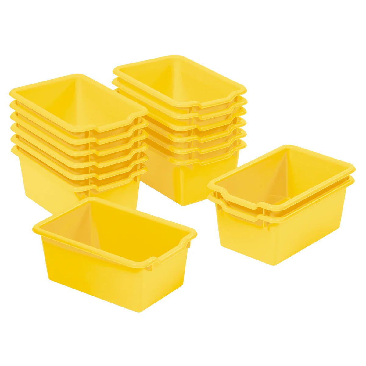 Scoop Front Storage Bin 240*203*127mm Set of 6 可疊塑料儲物箱
