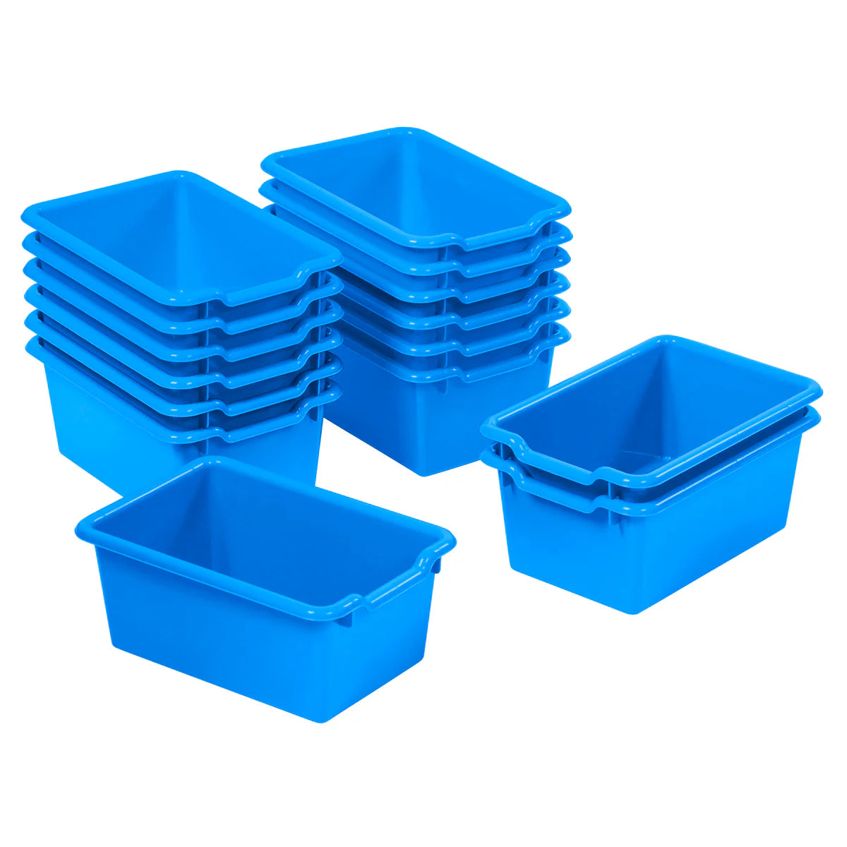 Scoop Front Storage Bin 240*203*127mm Set of 6 可疊塑料儲物箱