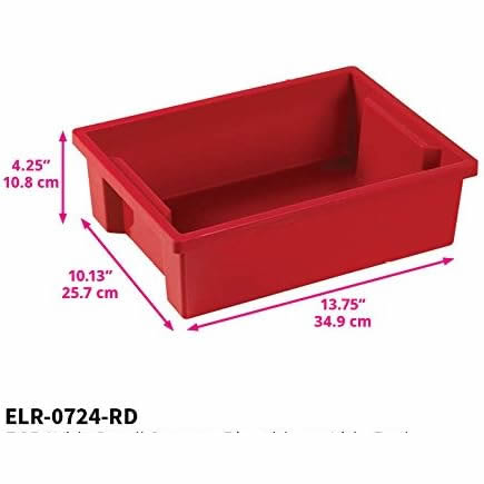 Plastic Small Storage Bins 35x25.7x11cm Set of 6個 塑料小型儲物箱